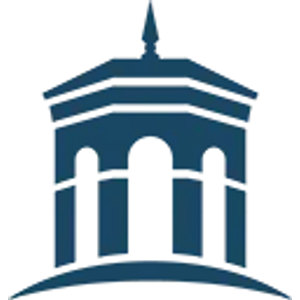 Talega Golf Club logo: A navy blue domed pavilion or bell tower with a tall spire on top, three white arched openings between navy columns, and a wide curved arc sweeping beneath it.