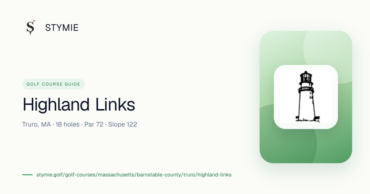 Highland Links — Tee Times & Scorecard | Stymie